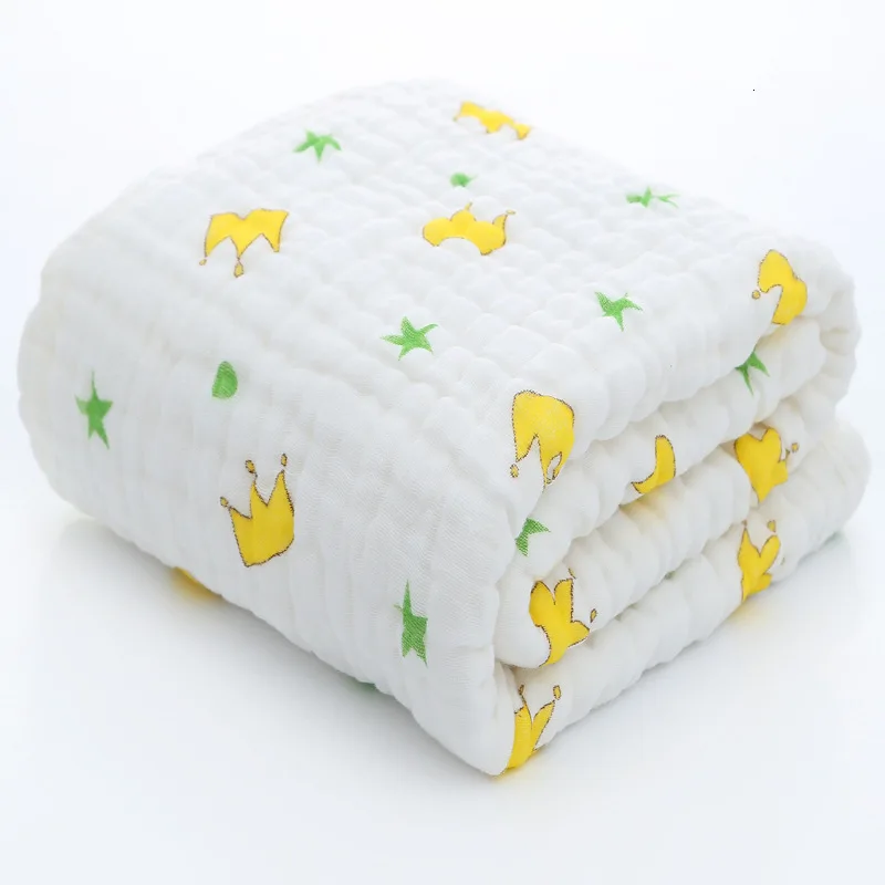 

Pure Cotton Six Layer Gauze Bath Towel The Child Was Fold Seersucker Cover Carpet Baby Package A Piece Of Cloth boy