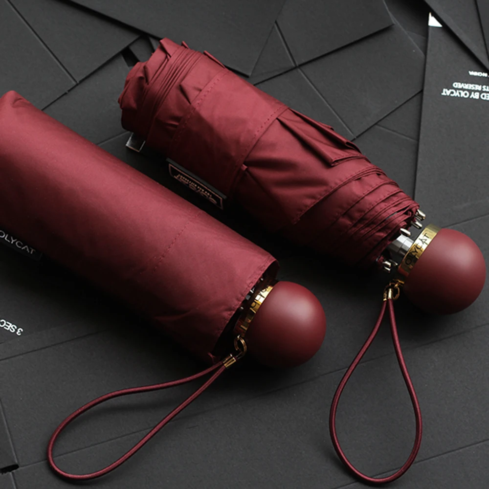 Cena OLYCAT kieszonkowy mini Parasol przeciwsłoneczny anty UV pięć parasole składane deszcz kobiety Parasol przeciwsłoneczny marki Parasol z włókna szklanego Paraguas