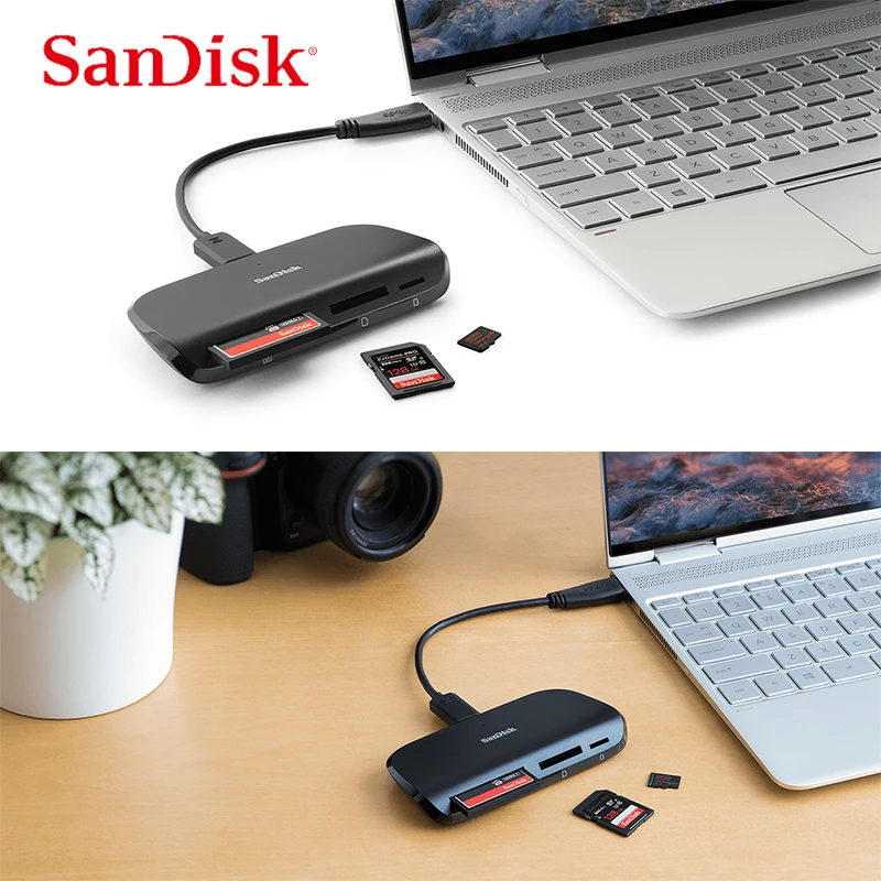 SanDisk высококачественный считыватель карт памяти USB 3 0 Imagemate PRO для SD SDHC SDXC microSDHC