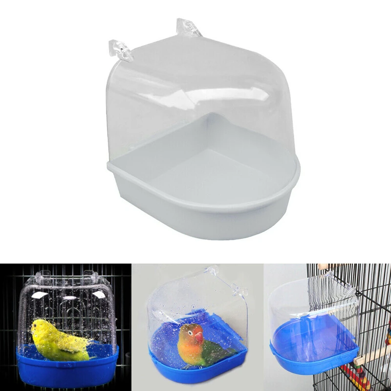 Попугаи Parakeet ПВХ моющиеся Инструменты 13*13*13 см вода ванна для птицы ванна для домашних животных аксессуары для чаши игрушки Поставки прочный