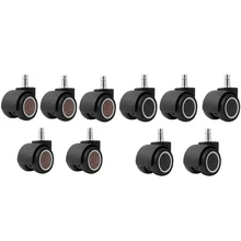 

5PCS TPR Soft Rubber 2 Inch Universal Mute Wheel Office Chair Caster Replacement Swivel Rubber Caster Furniture