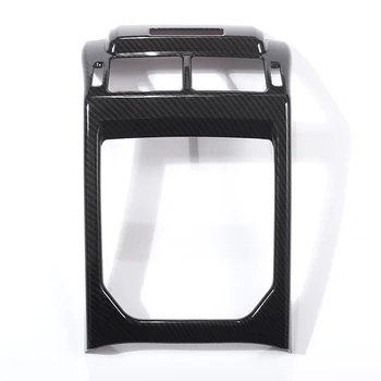 

Car Rear Row AC Vent Outlet Frame Cover Trim Carbon Fiber Style ABS Plastic For-Land Rover Range Rover Evoque 2012-2017