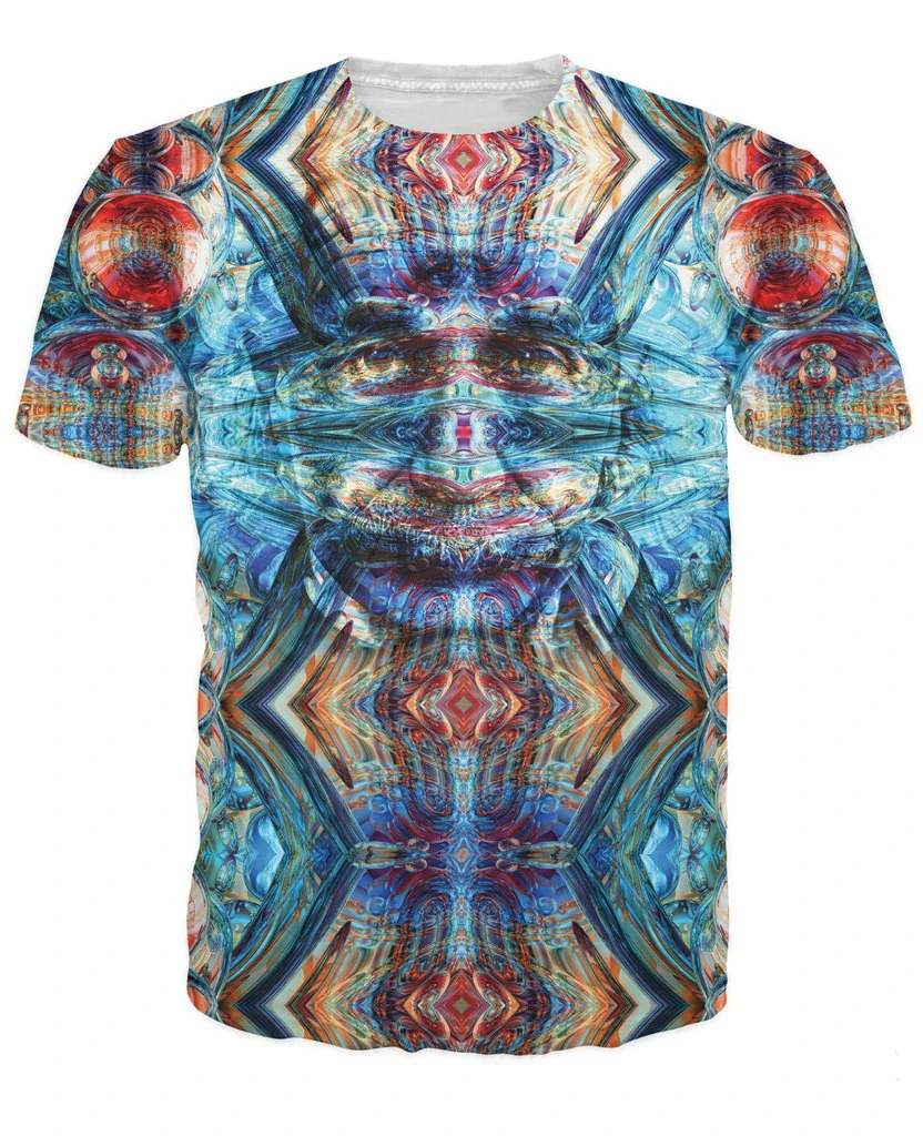 

Women Men High Quality T Shirt Third Einstein T-Shirt 3d A Psychedelic Look And Even An Third Eye Tirppy Tees Short Sleeve