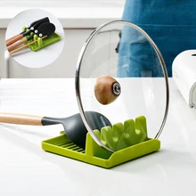 Spoon Rest Storage-Rack Stand Lid-Holder Tableware Kitchen-Organizer Plastic for Pot