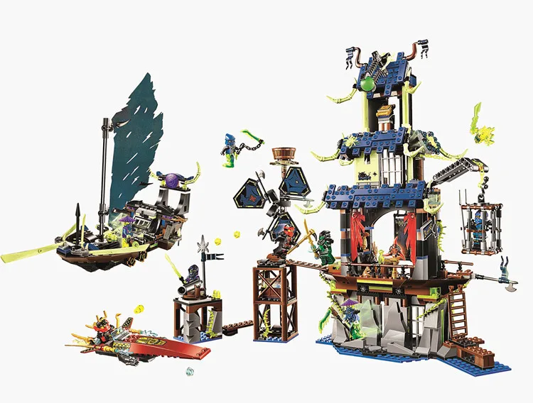 

Pieces Ninja City of Stiix Masters Spinjitzu Building Block Compatible Legoed 70732 Bricks Toys for Kids