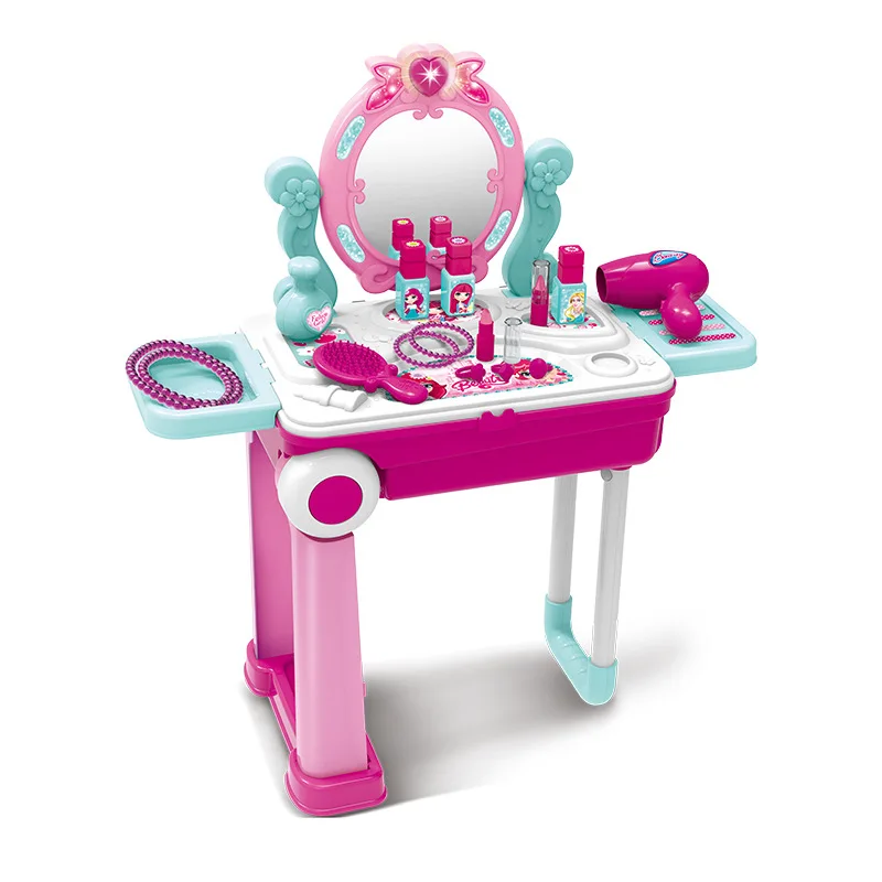 

Xiong cheng-Small Play House Girls Princess Cosmetic Box Case Children Cosmetics GIRL'S Toy Educational Plastic Gift