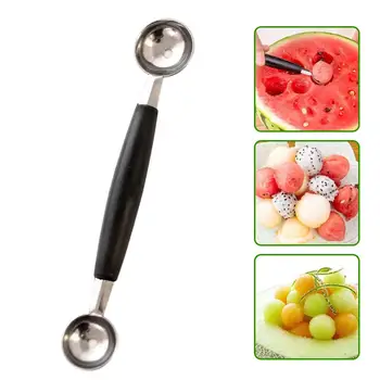 Kitchen Gadgets Double-Headed Multi-purpose Watermelon Digger Fruit Spoon Digging Ball Spoon Kitchen Accessories Stainless Steel 4