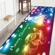 WUJIE 9 видов стилей 3D печать противоскользящие рождественские коврики для гостиной Дед Мороз напольный коврик рождественские украшения для дома кухонный коврик дверной коврик