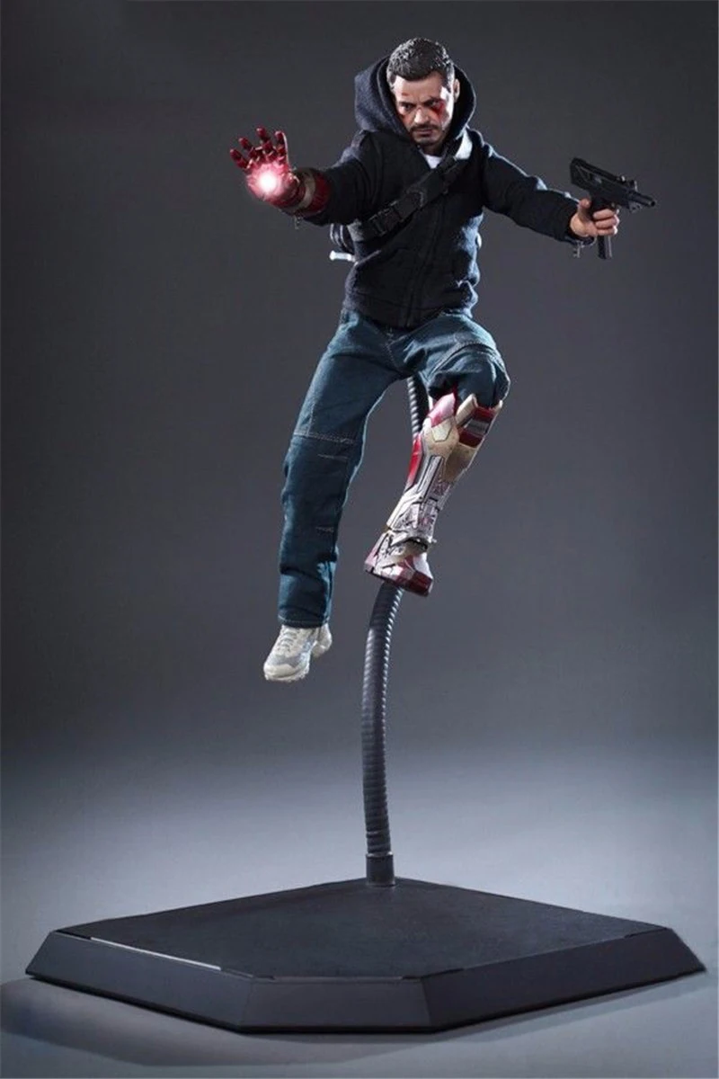 

PJTOYS 1/6 scale action figure stand flexible snakelike for 12'' metal hose support steady access in stock