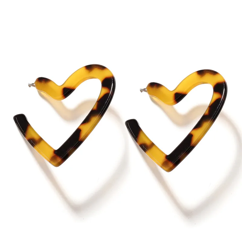IF YOU новые модные геометрические металлические серьги для женщин в богемном стиле с круглым сердцем золотого цвета Висячие серьги-капельки массивные ювелирные изделия