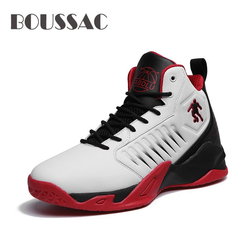 BOUSSAC Air Cushion Jordan Basketball hombres Hightop pulidor pareja baloncesto Zapatillas Hombre zapatos al aire libre de baloncesto| -