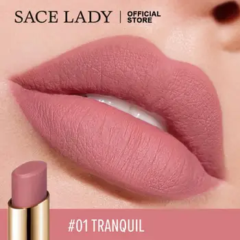 

SACE LADY Matte Lipstick Nude Batom Makeup Waterproof Velvet Non-stick Lips Long Lasting Make Up 12 Colors Cosmetics Wholesale