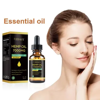 

30ml Organic Hemp Seed Oil For Anxiety Stress Relief Improve Sleep Soothing Fatigue Facial Body Massage Care Essential Oil