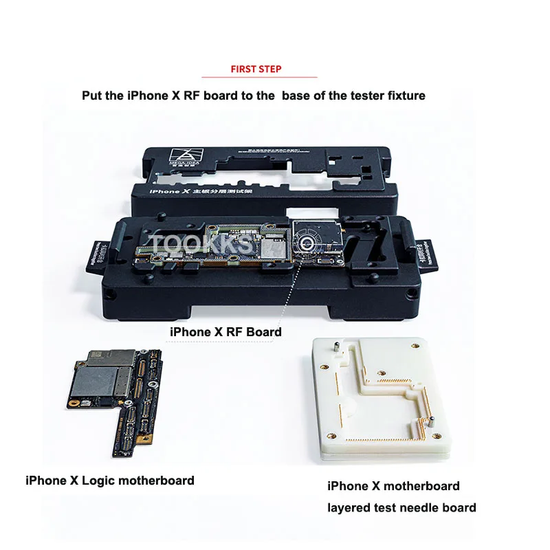 Для iPhone X/XS Max тестовая арматура для материнской платы, Двухуровневая функция материнской платы, тест er Upated от Qianli isoket