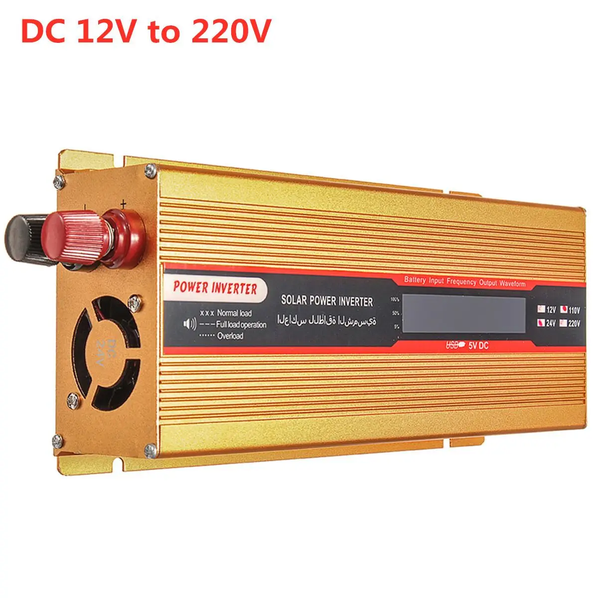 

4000W Car Solar Inverter Power Inverter 12/24V To AC 220 USB Adapter Modified Sine Wave Converter for Car Camping Travaling