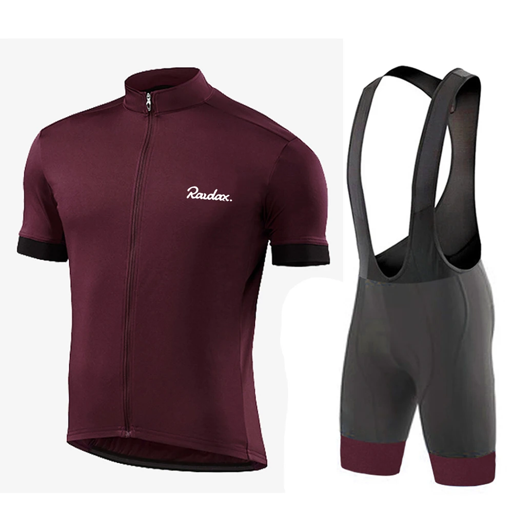 Cycling Jersey 2025 Team Raudax Men Cycling Set Racing Bicycle Clothing Suit Breathable Mountain Bike Clothes Sportwears 2