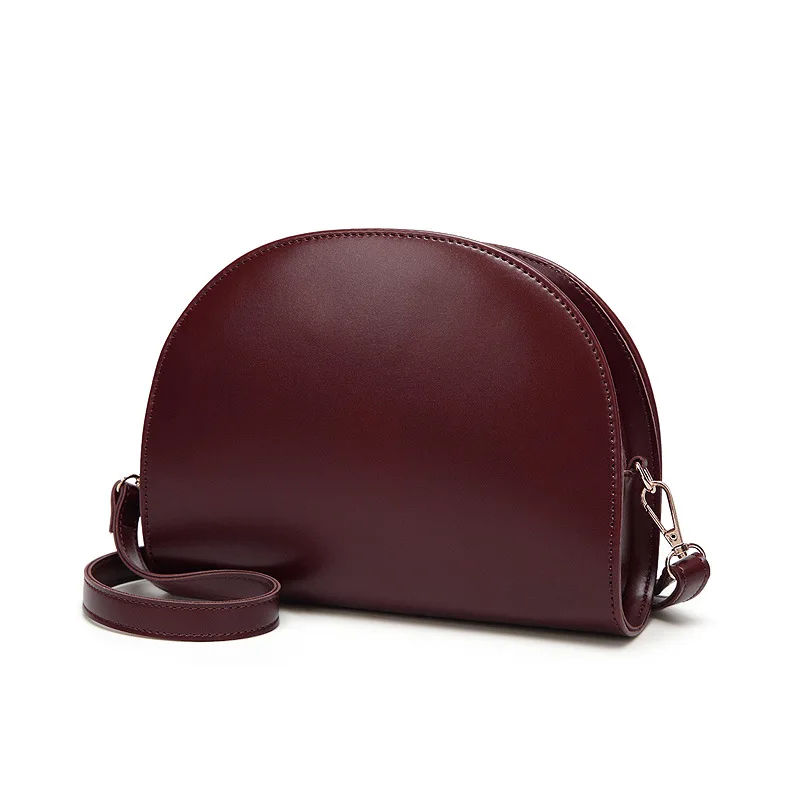 

WOMEN'S Bag 2019 Autumn And Winter Korean-style Simple Fashion Shoulder Bag Semi-Circular Oblique Bag Phone Coin Purse