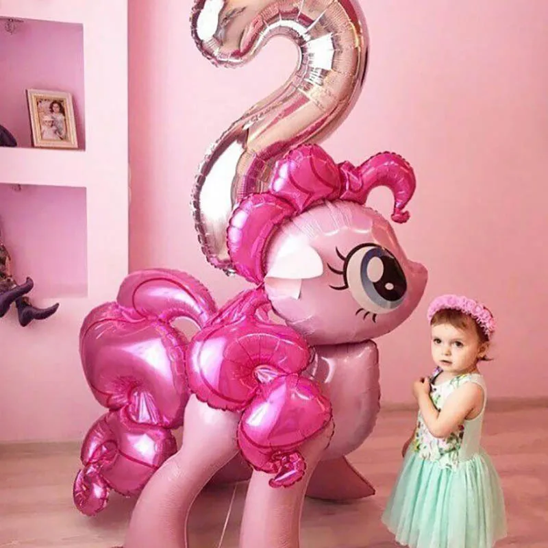 

1pc my little pony foil balloons big size unicorn party decoration kids toy girl birthday party decoration gifts