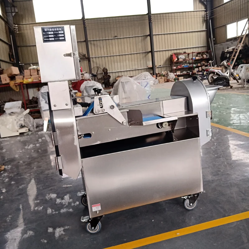 

Electric Multi-Functional Vegetable Cutting Machine Automatic Food Cutter Double Head Dicing Vegetable Slice Machine