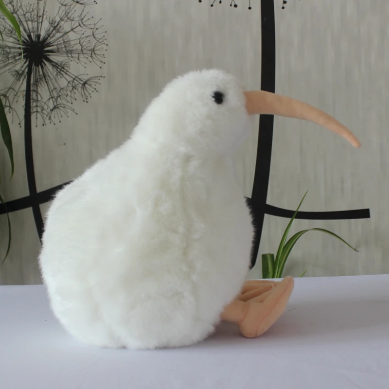 

Белая плюшевая игрушка киви, милая мультяшная птица киви, Большая мягкая кукла 28 см, детская игрушка, подарок на день рождения h1269