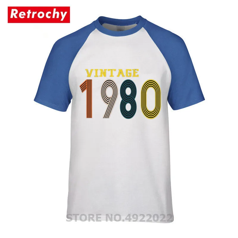 Новая мода 1980 Винтаж год футболка Born подарок на день рождения топ РУБАШКА УНИСЕКС