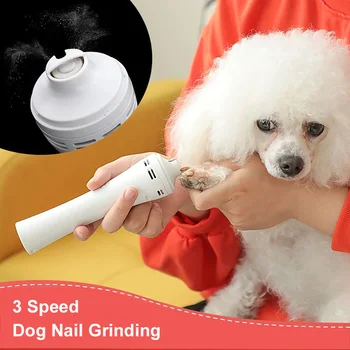 

Quiet Pet Nail Grinder Low Vibration USB Nail Cutters For Large Medium Dogs Paw Polish Machine Electric Cat Claw Grinding Pets