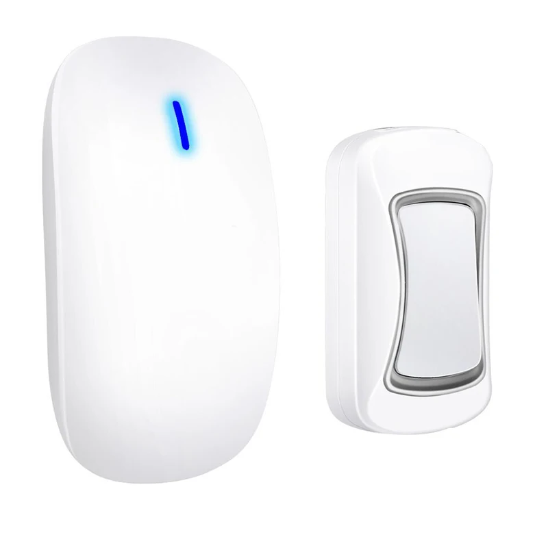 

Intelligent Wireless Doorbell Waterproof 300M Remote Long Range Door Bell 1x Outdoor Transmitters 1x Indoor Receiver(Us Plug)
