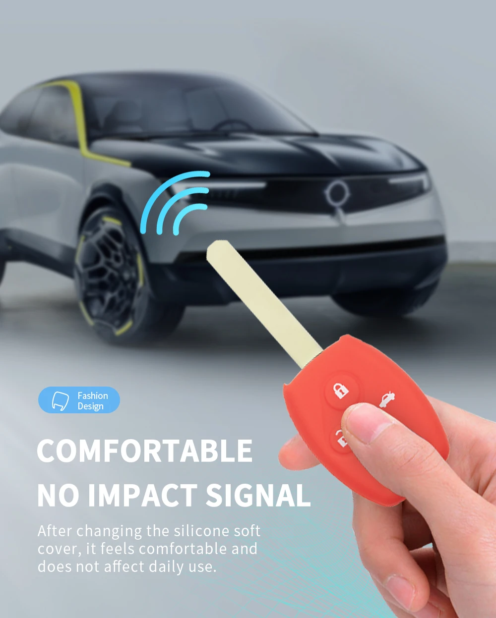 KEYYOU спортивный стиль силиконовый чехол для ключа автомобиля для Honda Accord CR-V CRV Civic Pilot Fit Freed StepWGN ключ 3 кнопки