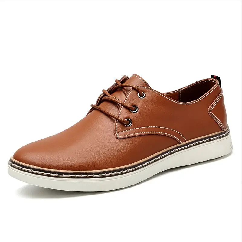 

Big Size High Quality Men Leather Shoes Fashion Casual Mens Shoes Luxury Brand Designer Men Shoes Leather Male Flats