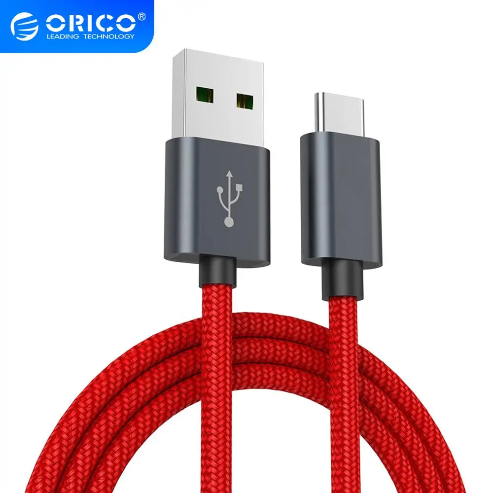 ORICO 5A Schnelle Lade Typ C Kabel Daten Sync Geflochtene Draht Ladekabel für Huawei P9 Macbook LG G5 Xiaomi mi 5 Huawei P20