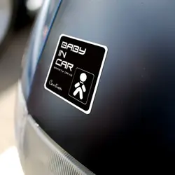 Noizzy ребенок в машине внимание безопасности диска VIP Стиль виниловая наклейка на машину наклейки на авто Светоотражающие черный, белый цвет