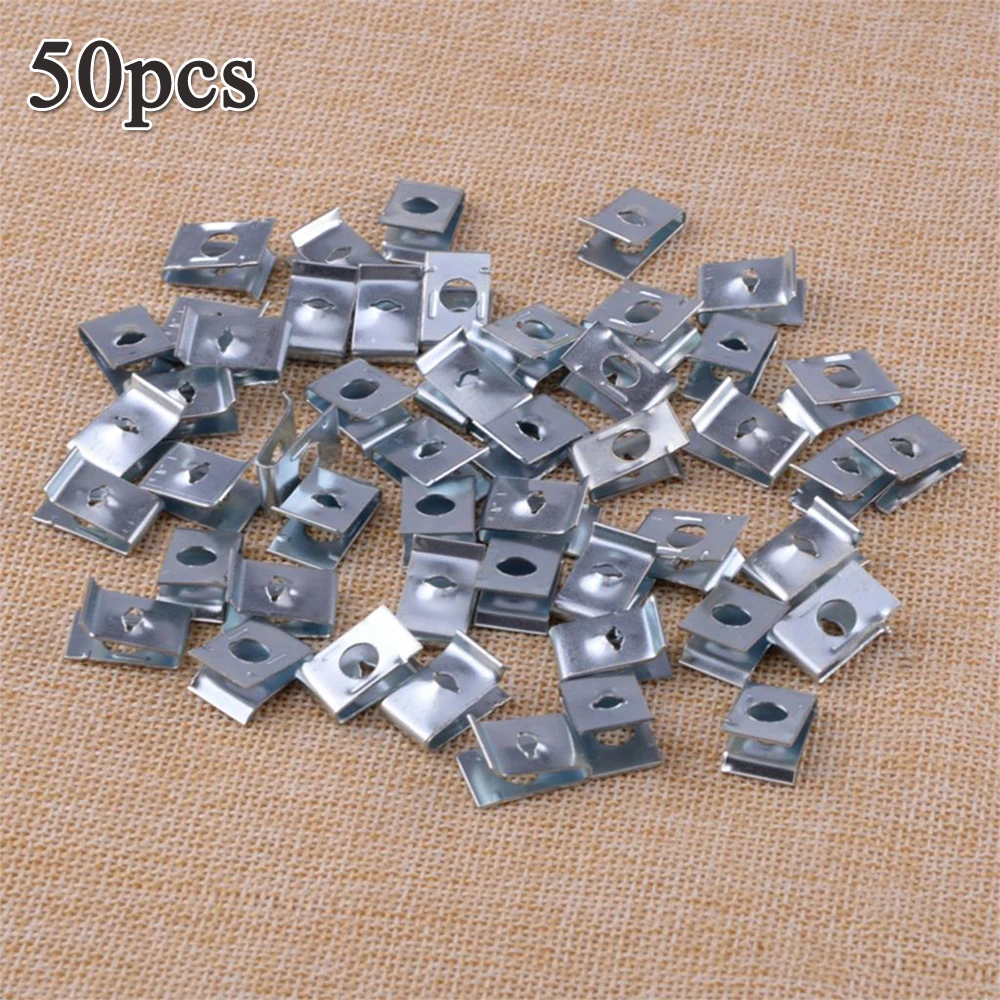 Clips U nuts Metal Panel Universal Screws Fenders Bumpers Doors Auto