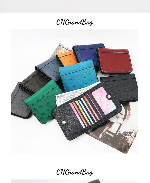 Multiple wallet Ostrich Leather - Les Extraordinaires - Exotics