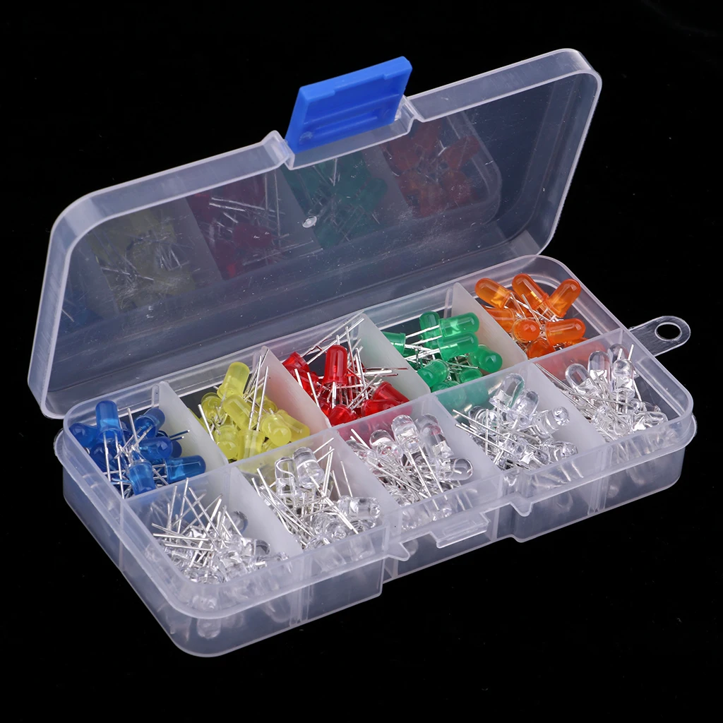 5mm Diffused And Clear Assorted LED Kit 5 Colors DIY Assortment Kit