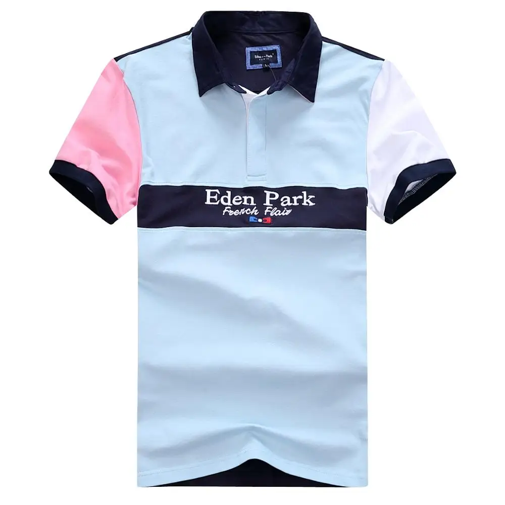 Polo Eden / Park para hombre, camisa clásica e informal, de algodón, cómoda, talla grande 3XL