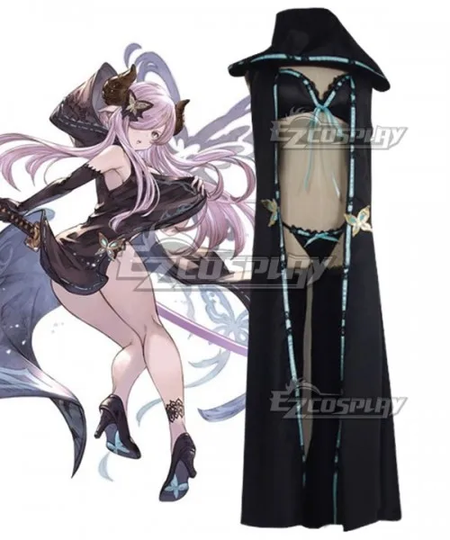 Granblue Fantasy Narmaya Costume Da Bagno Nero Costume Da Festa Per Ragazze Halloween Adulto Estate Natale Costume Da Bagno Costume Cosplay E001