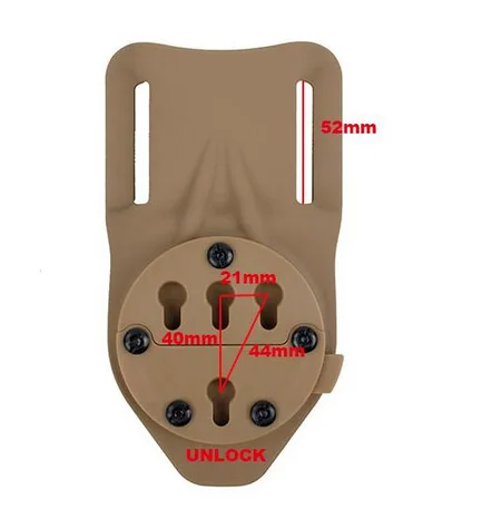 TMC2703Tactical страйкбол Molle Duty Belt Platform Quick Detach адаптер кобуры крепление BK/CB - Цвет: CB