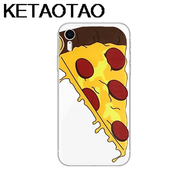 Белый KETAOTAO чехол для телефона с рисунком еды s для iPhone 4S 5C 5S 6S 7 8 SE 5 6 Plus XR XS Max чехол кристально чистый мягкий TPU чехол s - Цвет: Белый