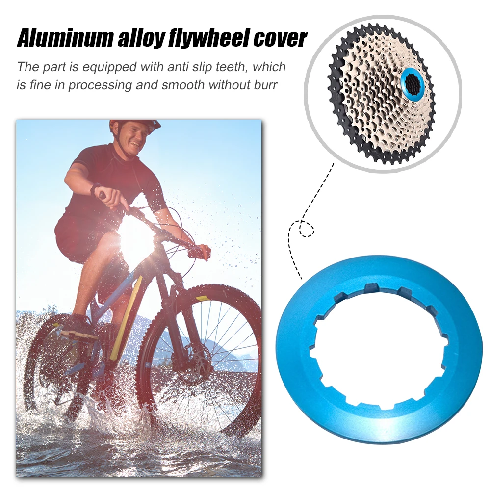 Bicycle Cassette Bicycle Parts Mountain Road Bike Cassette Lockring 7075 Aluminum Alloy Cassette Lock Ring 11T Centerlock Disc Brake Rotor