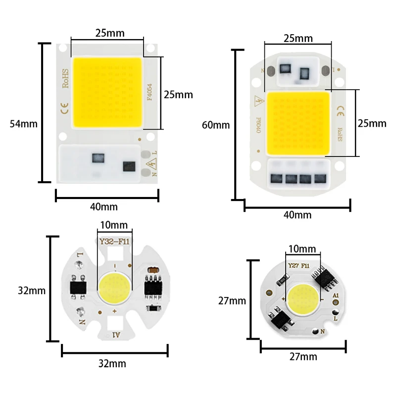 LED COB чип 10 Вт 20 30 50 220 В|Светодиодные чипы| |