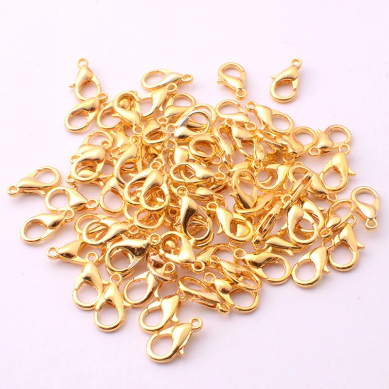 

Jewelry Accessories Handmade DIY Necklace Lobster Buckle Keychain Alloy 100PCS Jewelry Semi-finished Products