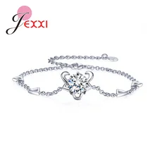 Изящные браслеты для женщин, подарки на день рождения, 925 пробы, серебро из австрийского кристалла, кубический циркон, 12 созвездий, ювелирные изделия