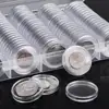 100pcs Plastic Clear Coin Capsules 27mm 30mm Transparent Coin Holder Round Storage Box Case Commemorative Coin Medal Collection ► Photo 3/6