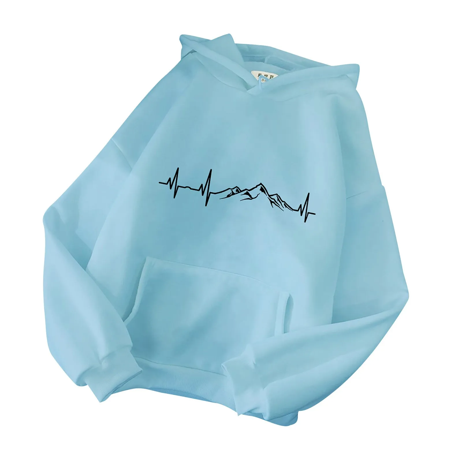 Plus Size Hoodies Sweatshirts Women Oversized Long Sleeve Drawstring Pullover Top Harajuku Print Sweatshirts Sudaderas 2021#fs 2