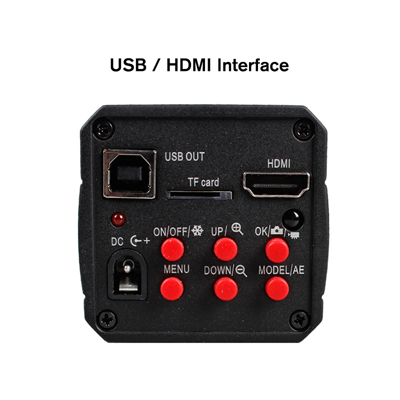  16MP 6K HD digital Camera Remote control USB HDMI interface+1/2or1/3 adapter Suitable for stereo bi