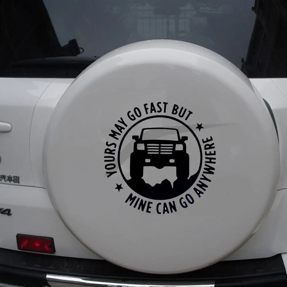 2pcs Newest Car Decal Vinyl Sticker Yours May Go Fast Go Anywhere Can Car-Styling Mine Creative Waterproof Decals But C4X5