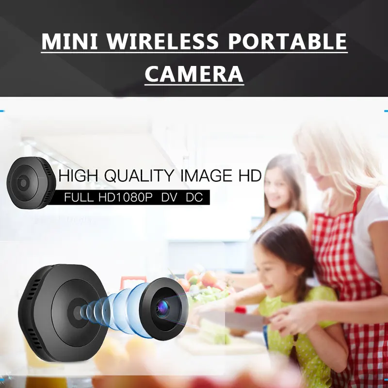 H6 wifi микро камера 720P HD, автоматический мини-камера ночного видения Автоматическая Инфракрасная видеокамера ночного видения