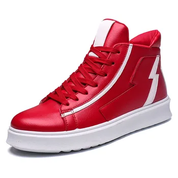

Men's Fashion Casual Shoes High Top Sneaker 2019 Spring New Men Shoes High Quality Non-slip Walking Shoe Zapatillas G27