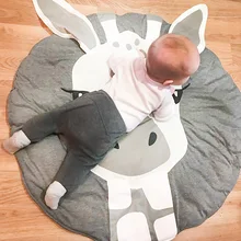 Развивающие ползание младенца коврик новорожденный мягкий ковер мультфильм Животные печатные ковры детский коврик для ползания игрушки унисекс