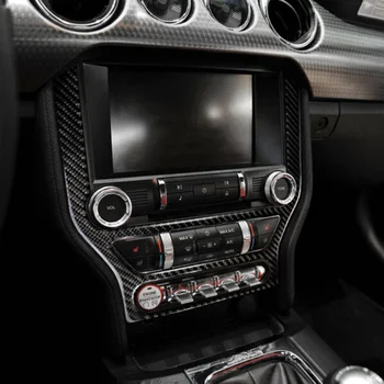 

For Ford Mustang 2015-2019 CD Panel trim 1pc CD Panel Decor Trim Durable